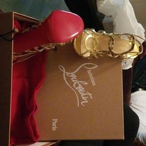 Christian Louboutin Gold Sandal